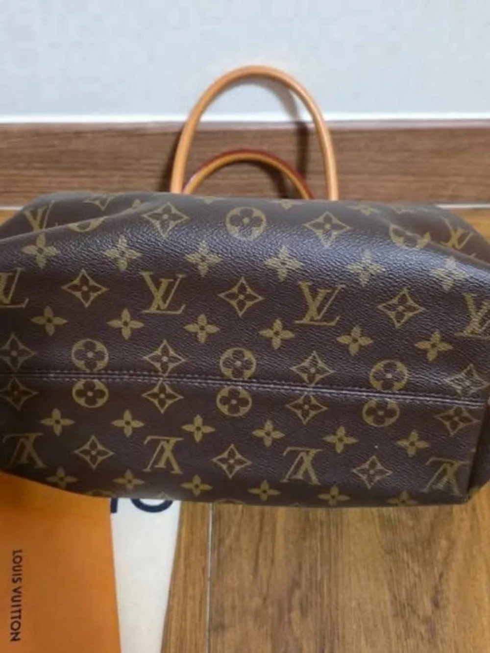 Louis Vuitton Monogram Canvas Satchel with Tan Vachetta Trim